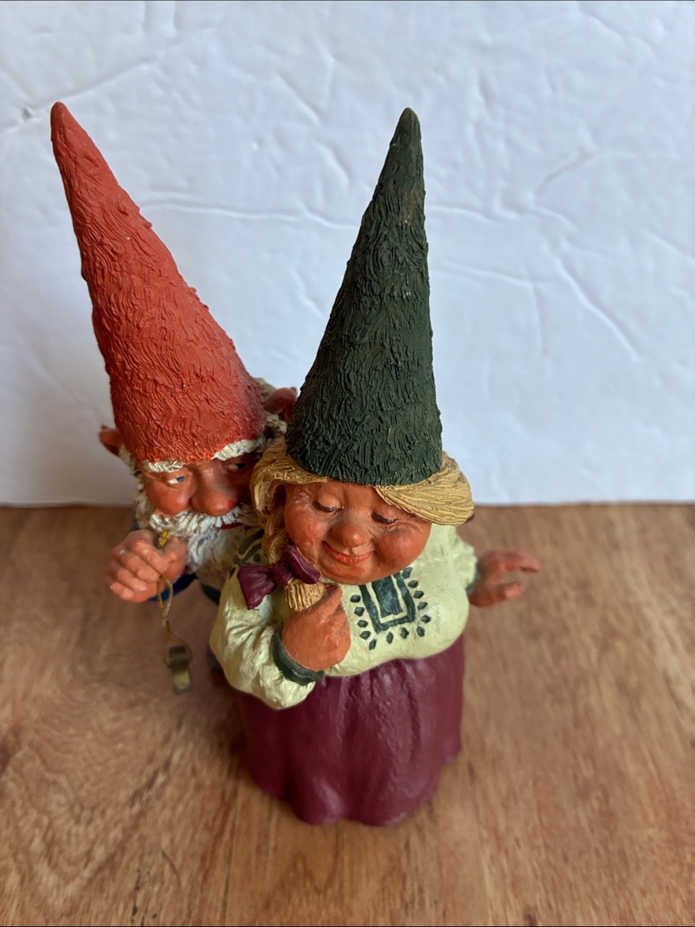 Richard and Rosemary vintage gnome figurine by Klaus Wickl for Enesco